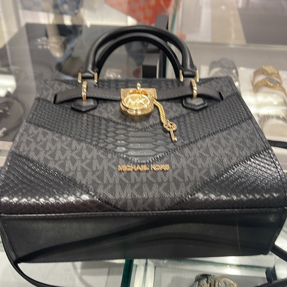 Michael Kors Hamilton Small Satchel Shoulder Crossbody Bag 
Black Multi
NWT - Picture 10 of 16
